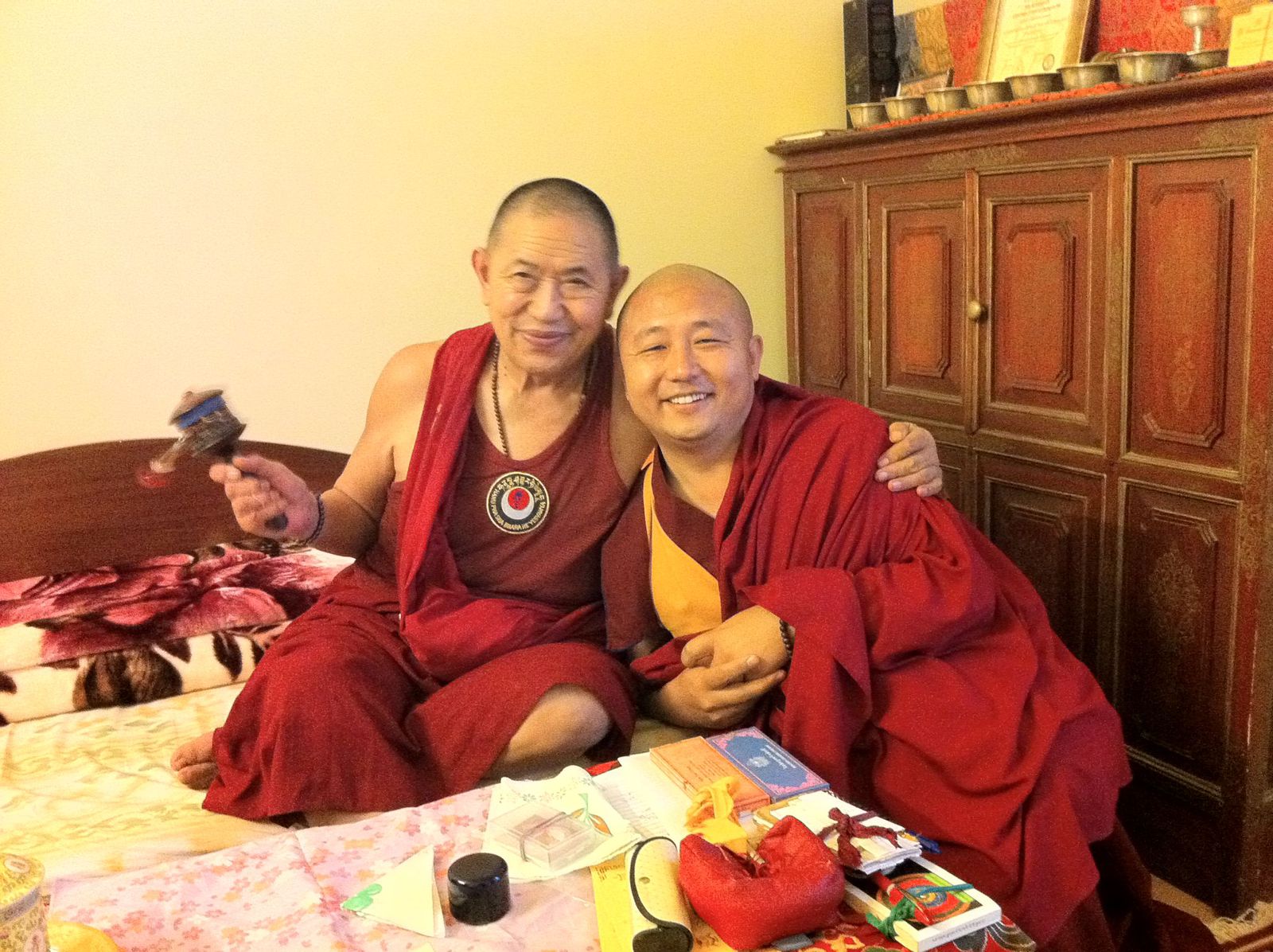 With His Eminence Garchen Rinpoche in 2002