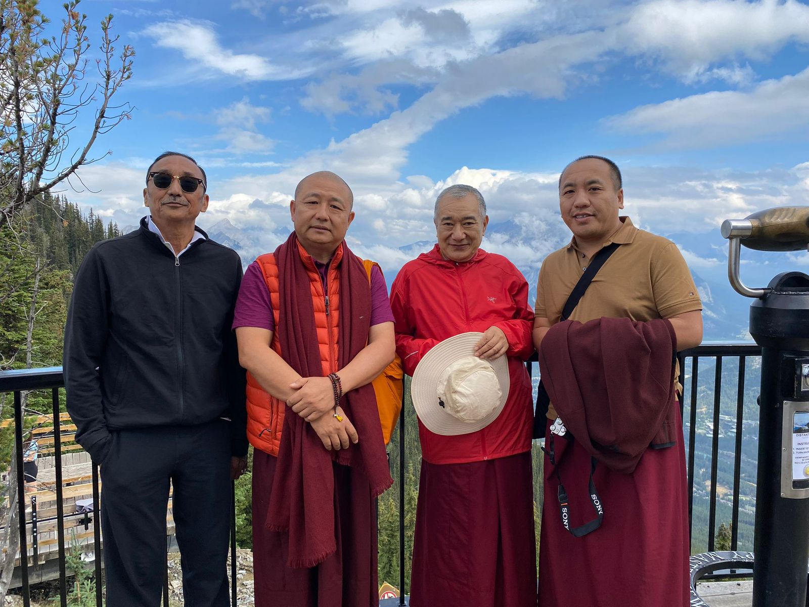 With Khenpo Tsering Dorje Rinpoche and Luphuk Tulku Rinpoche Canada 2022